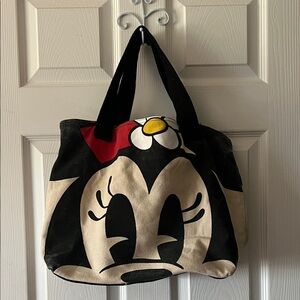 Disney Minnie Mouse Black and Cream Tote